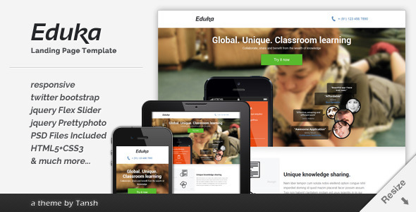 Eduka Landing Page Template