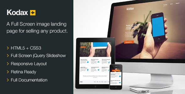 Kodax Landing Page Template