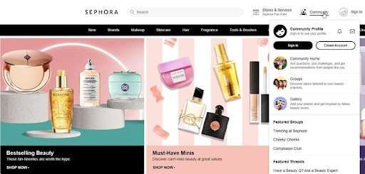 Sephora Beauty Product Pages