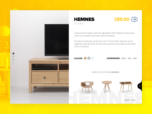 IKEA Furniture Product Pages