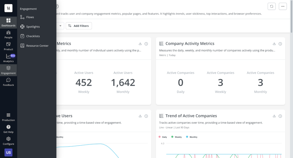 User pilot's user onboarding using AI