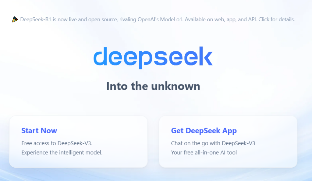 Understanding the DeepSeek AI Interface