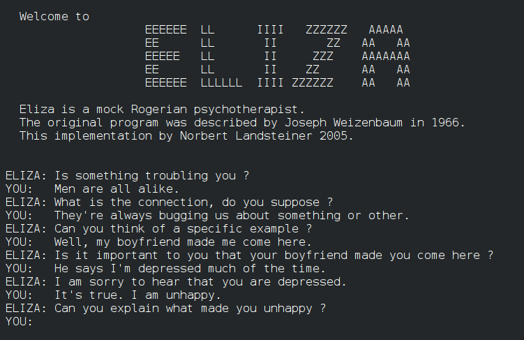 The 7 stages of Artificial Intelligence – Past, Present, and Future 1 ELIZA - World’s first chatbot